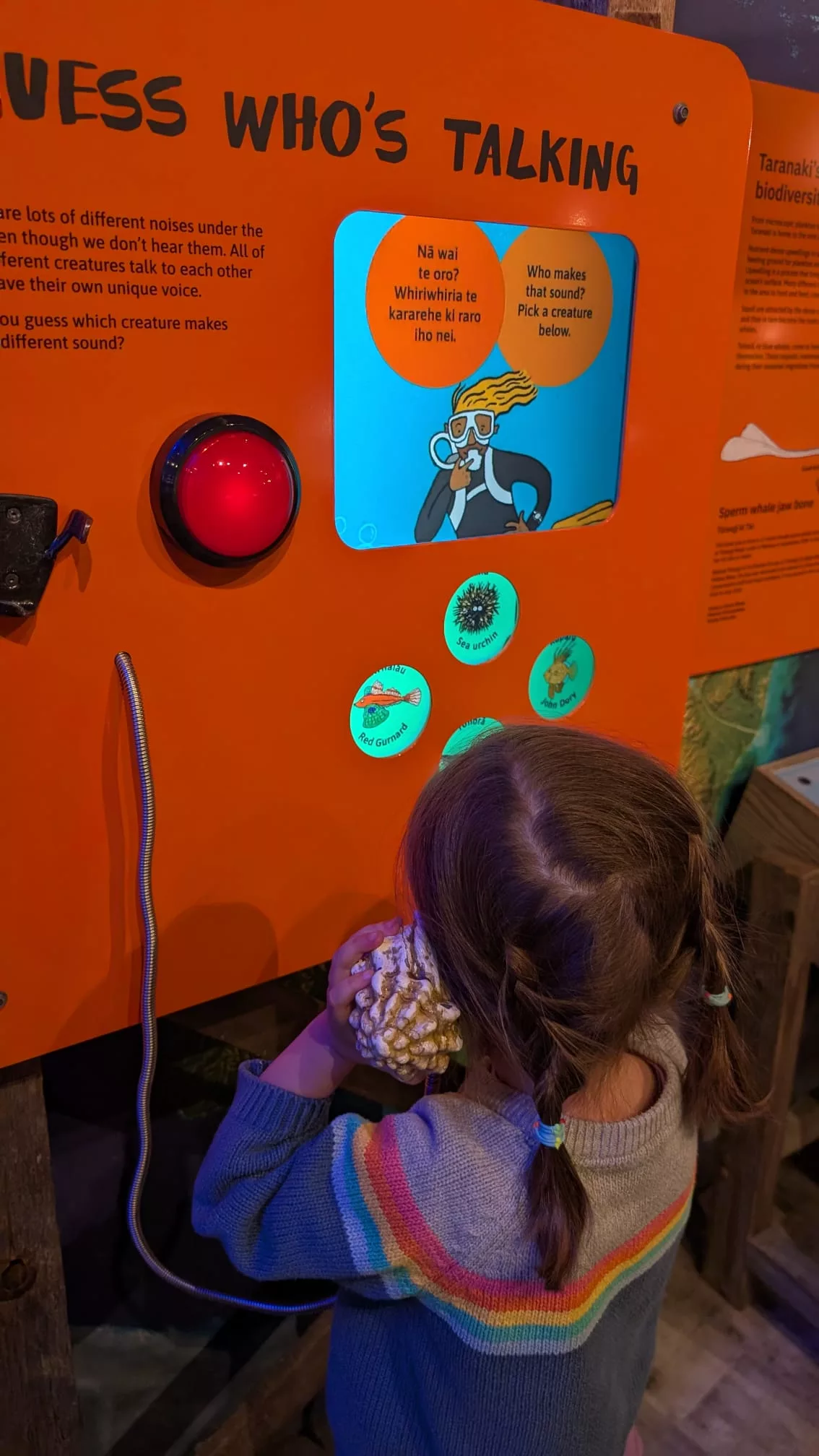 Die interaktiven Stationen waren wie immer Avas Favorit