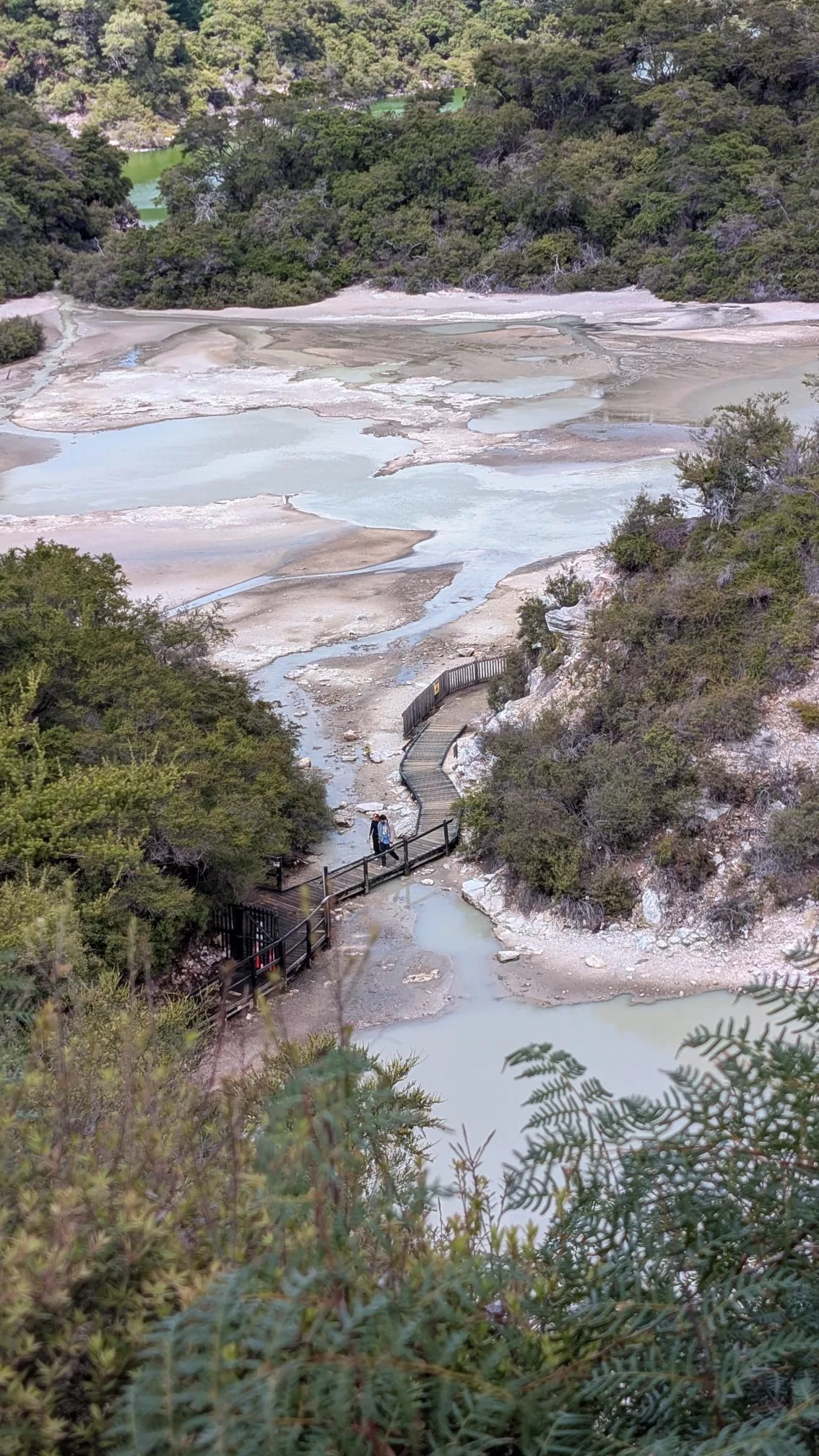 Blick auf die dritte Route von oben