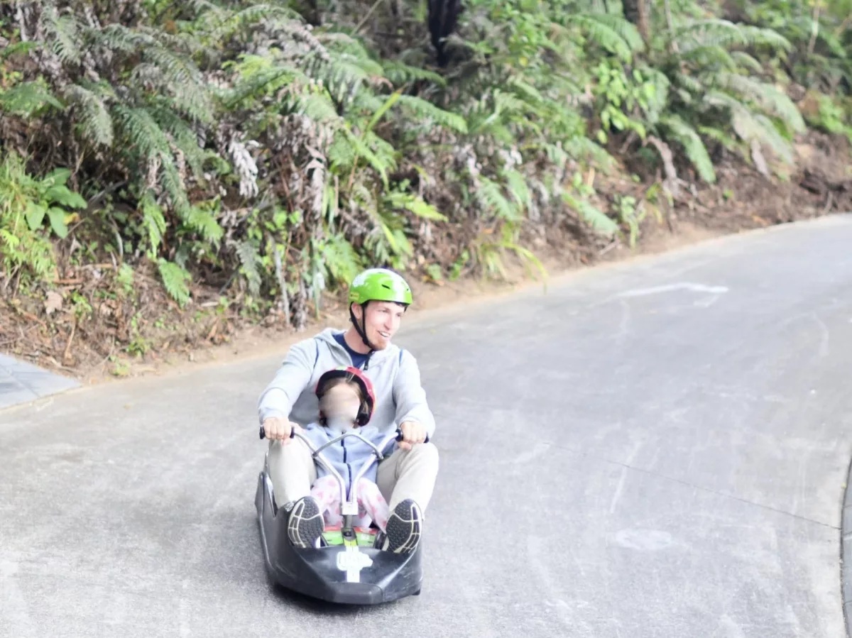 So sieht eine Fahrt mit den Luges dann aus