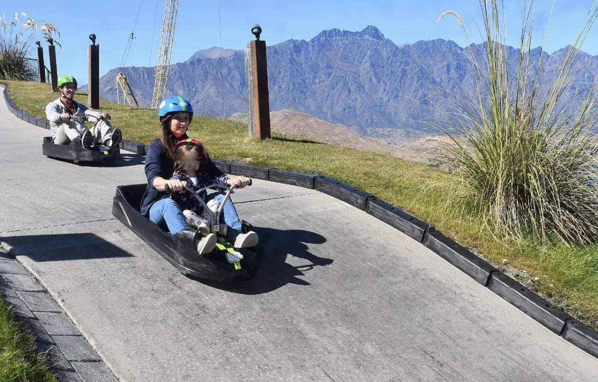 Und dann ging es mit den Luges wieder nach unten