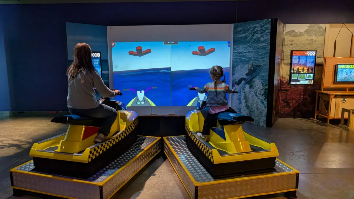 In der Sonderausstellung testeten wir die Karrieren der Ersthelfer