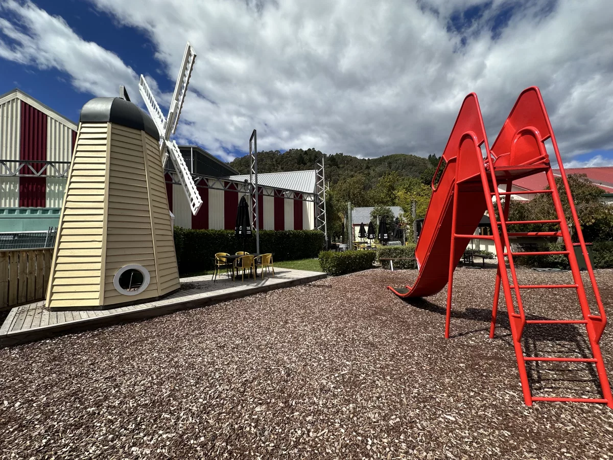...und der Spielplatz (Café war leider an dem Tag geschlossen)