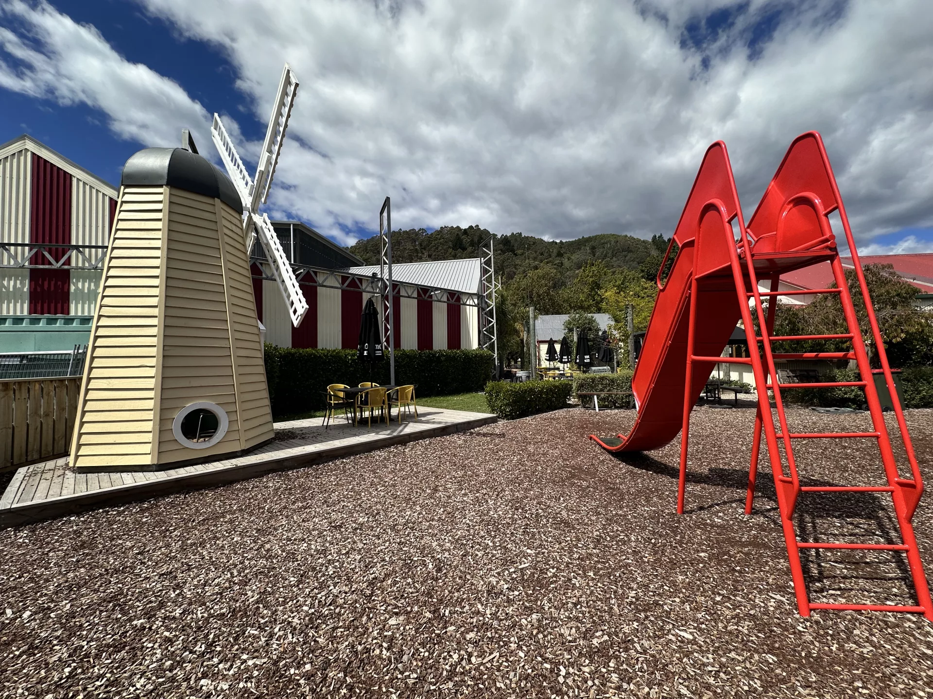 ...und der Spielplatz (Café war leider an dem Tag geschlossen)