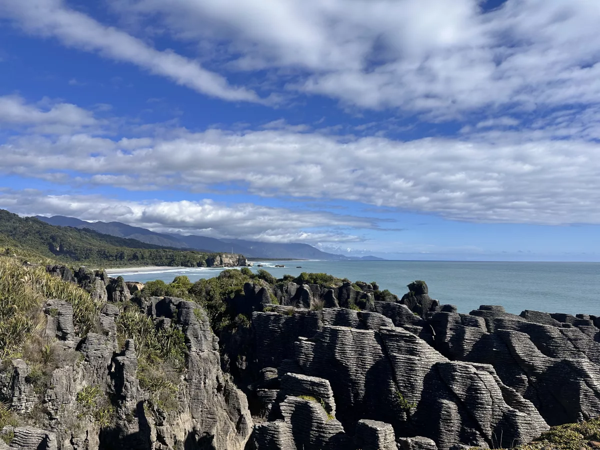 Die Pfannkuchen-Struktur der Pancake Rocks
