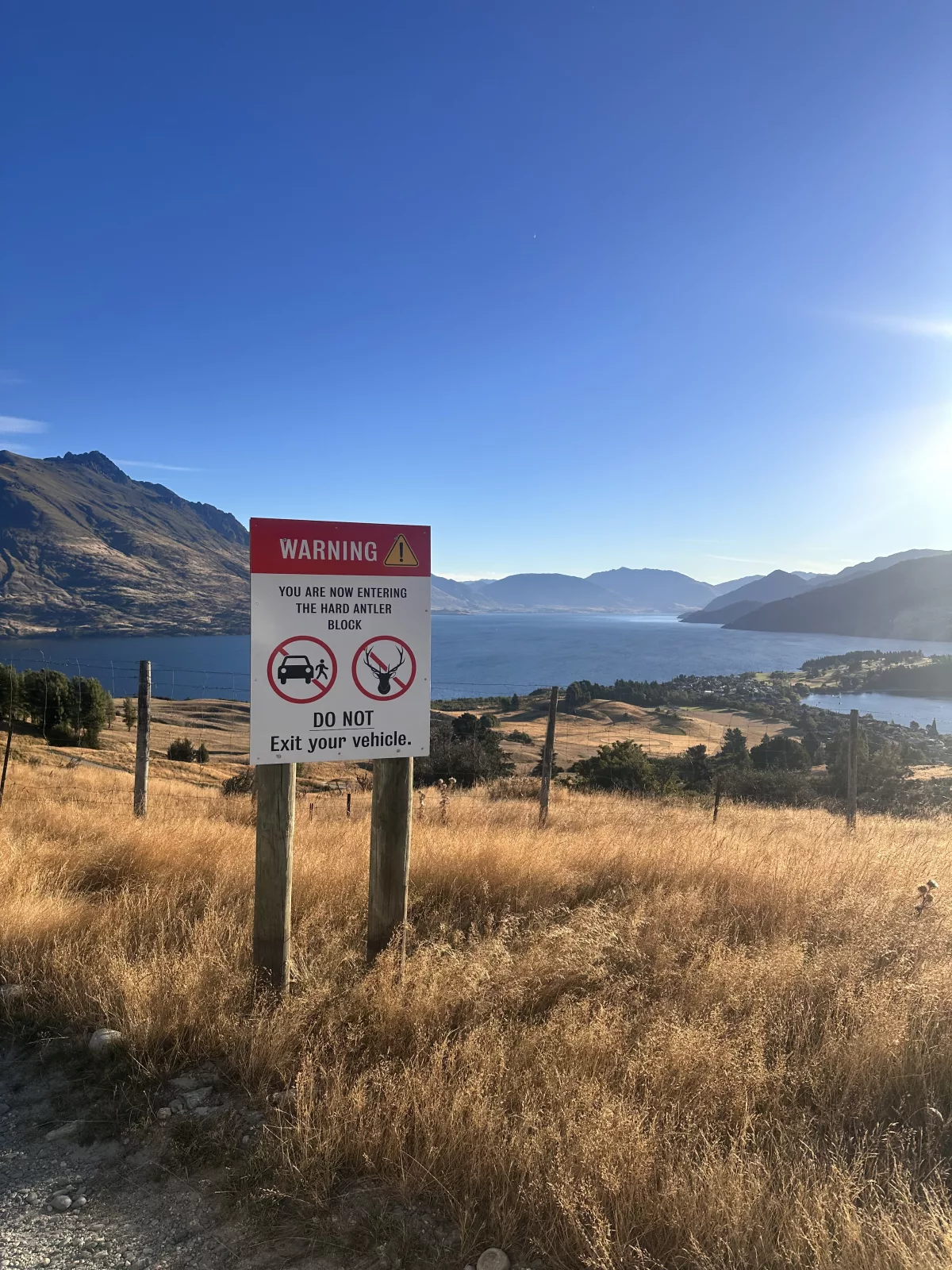 Ein Teil des Parks ist nur mit dem Auto befahrbar