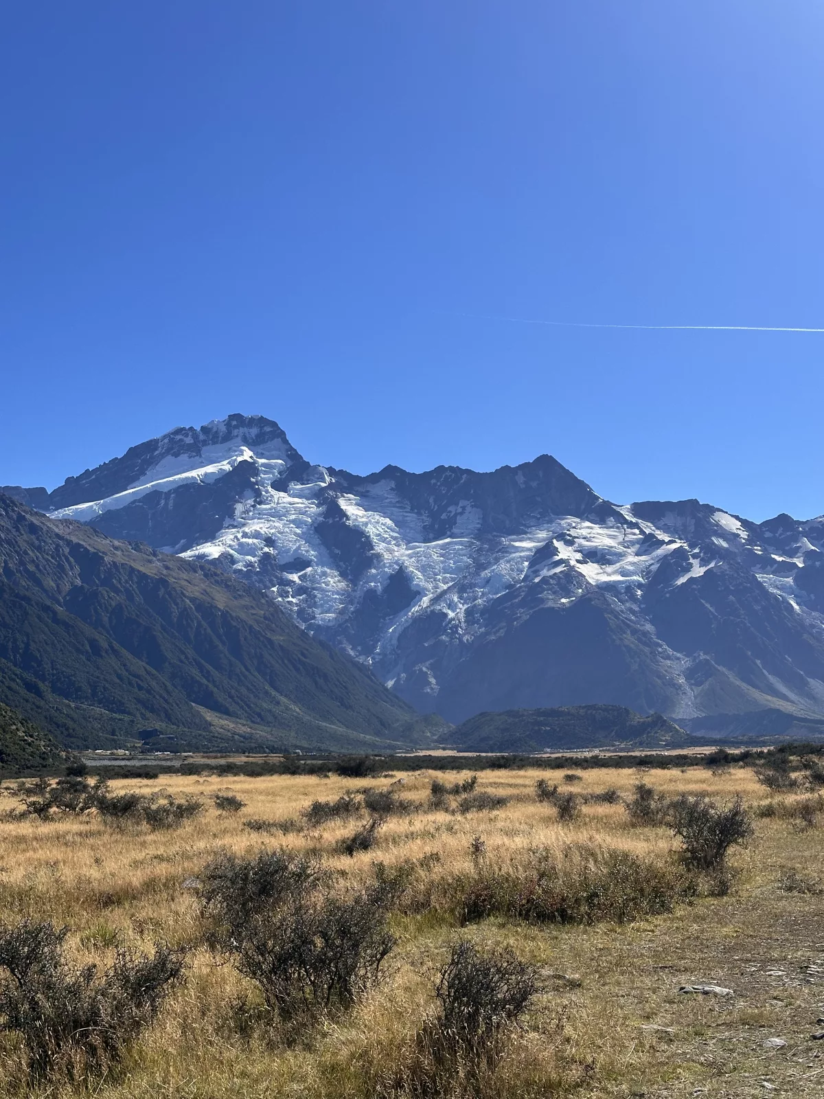 Die Berge im Mount Cook National Park wachsen bis zu 1 cm jährlich...