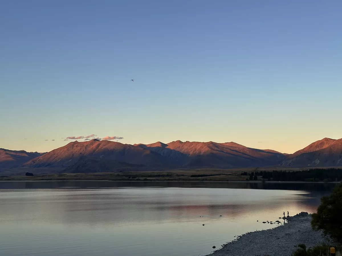 Sonnenuntergang am Lake Tekapo