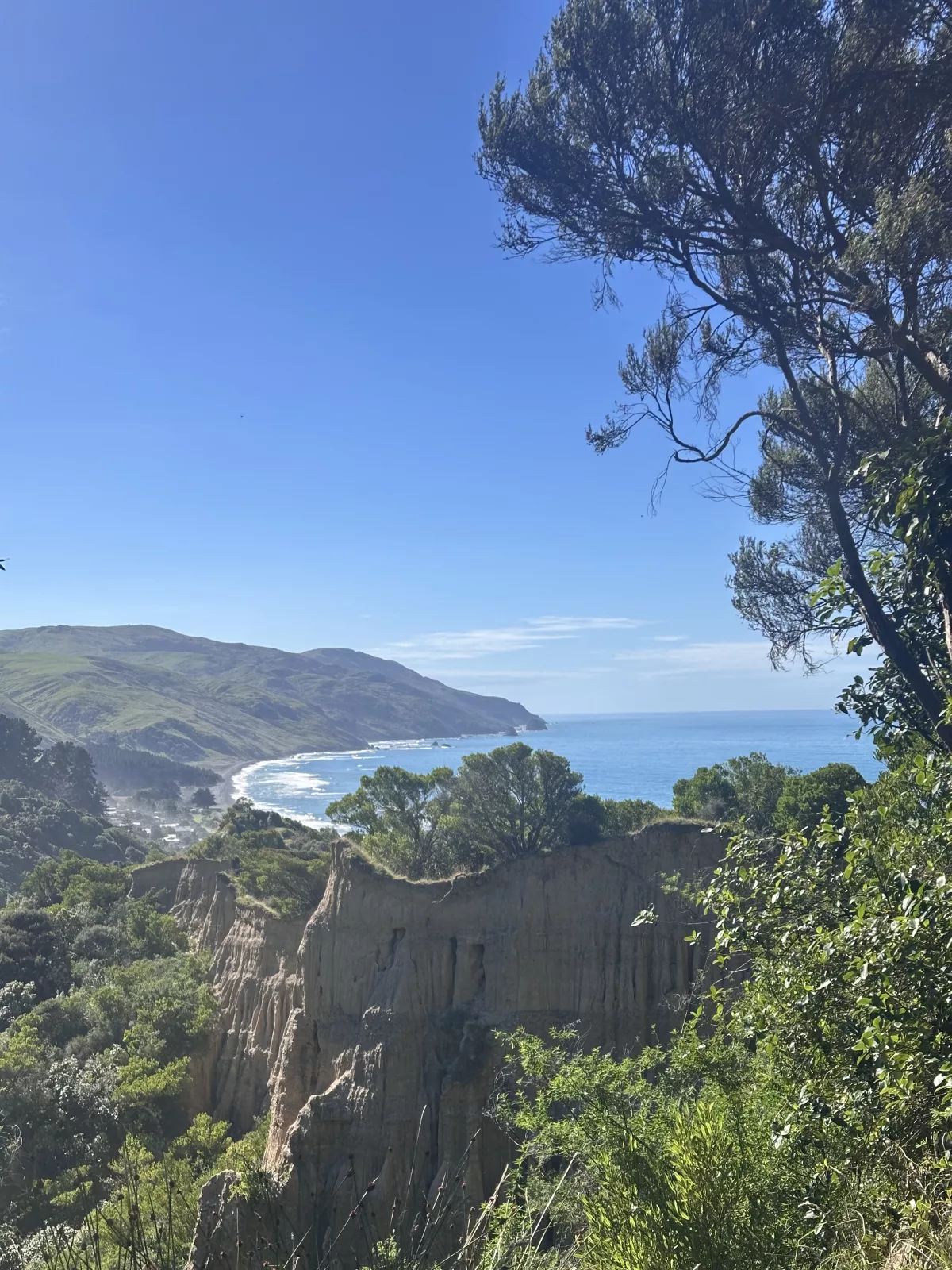 Die beeindruckenden Cathedral Cliffs sieht man nur aus der Ferne