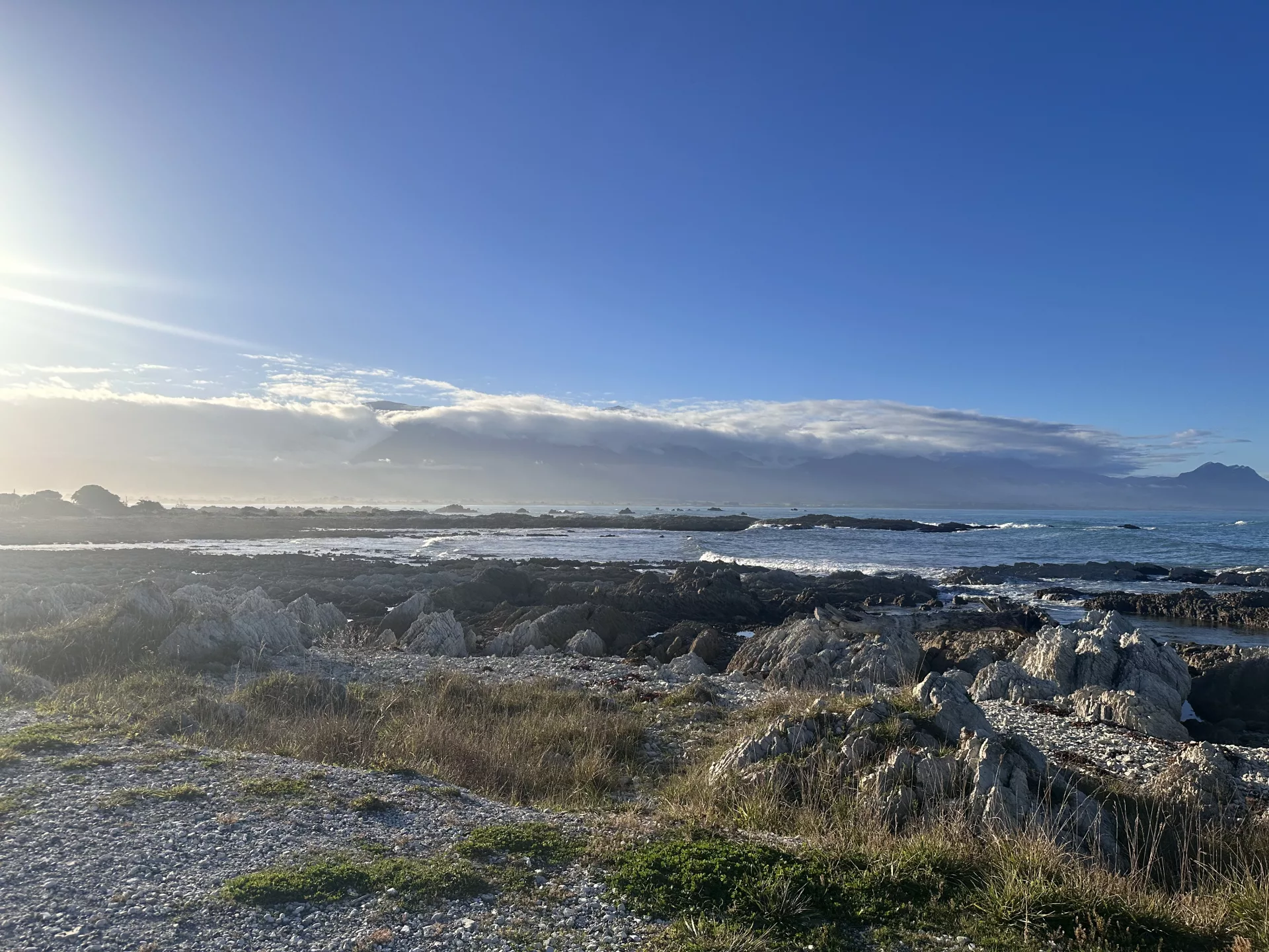 Ein Spaziergang entlang der Küste lohnt sich in Kaikoura sehr