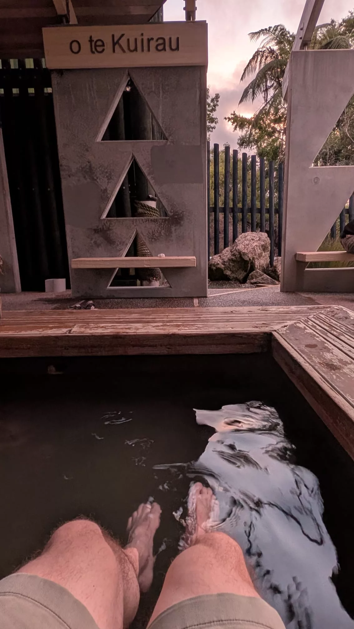 Es gibt im Kuirau Park sogar eine Stelle für Fußbäder