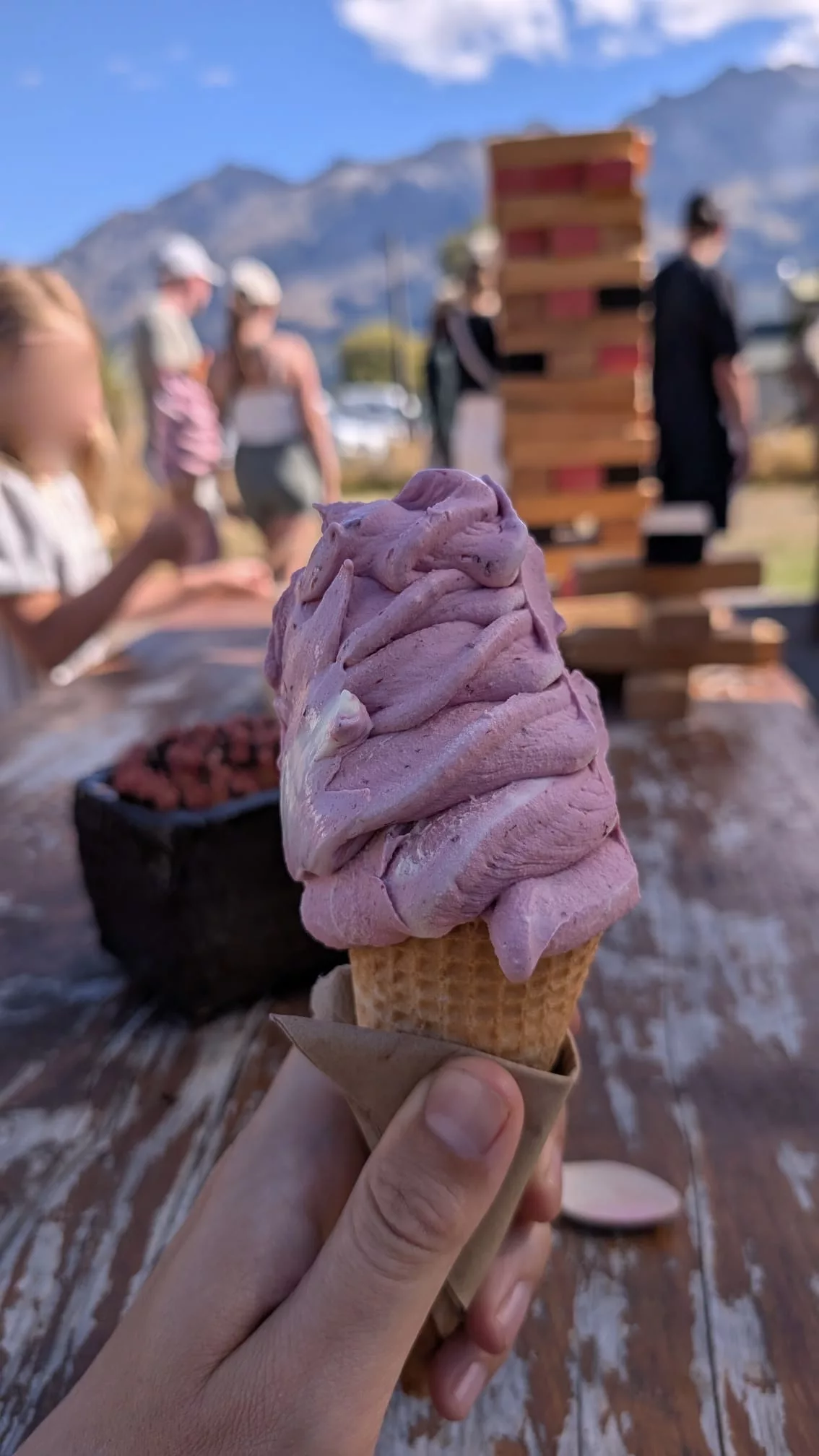 In Glenorchy haben wir erstmal eine Eis-Pause gemacht