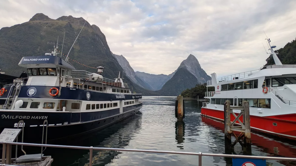 Mit diesen Schiffen fährt man in Milford Sound die Fjorde entlang