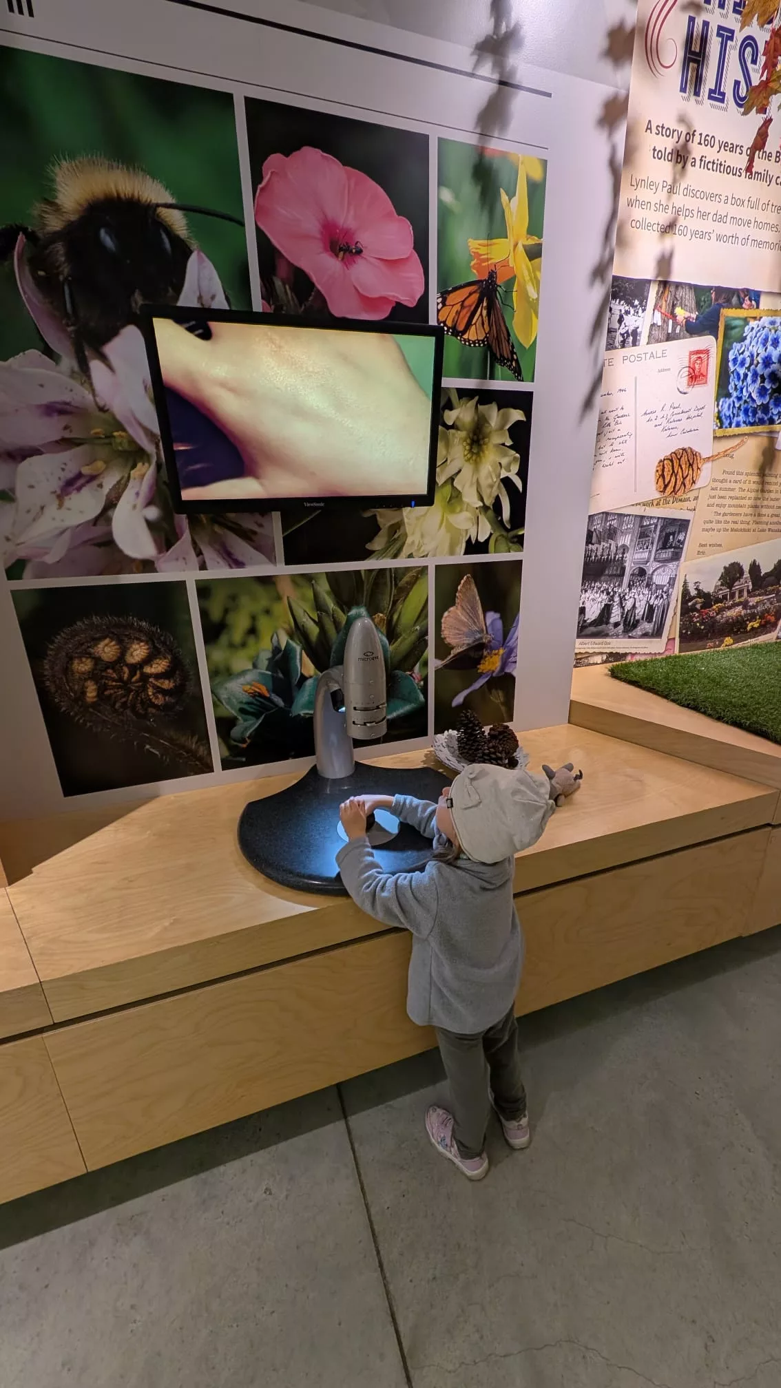 Im Visitor Center konnte Ava ein paar Dinge genauer inspizieren