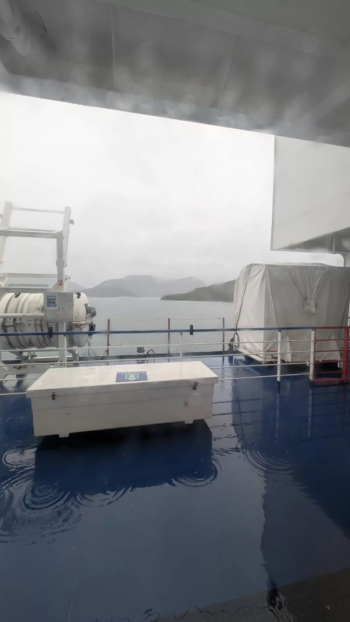 Auf dem Rückweg hat es das Wetter nicht so gut mit uns gemeint