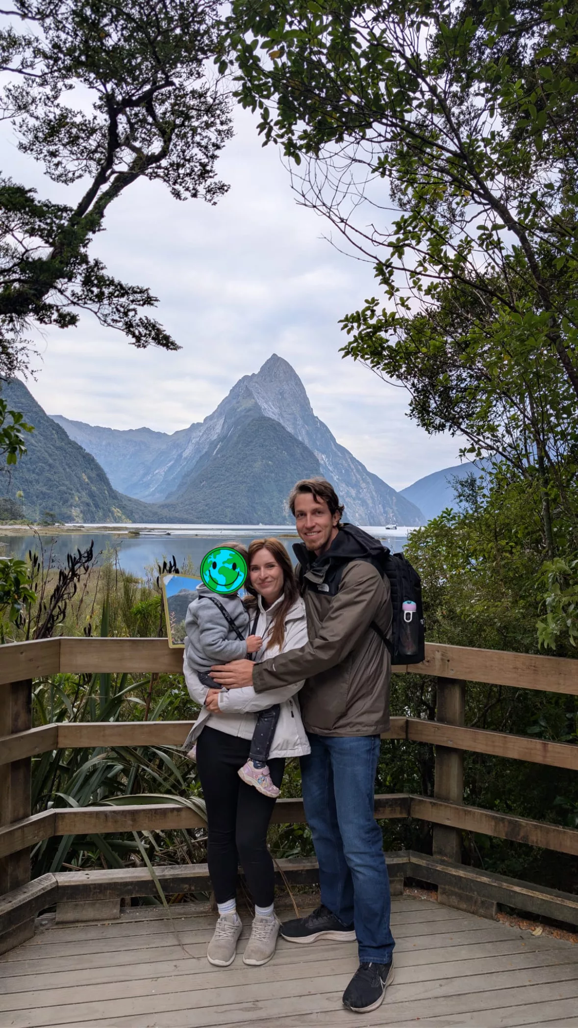 Familienfoto in Neuseeland