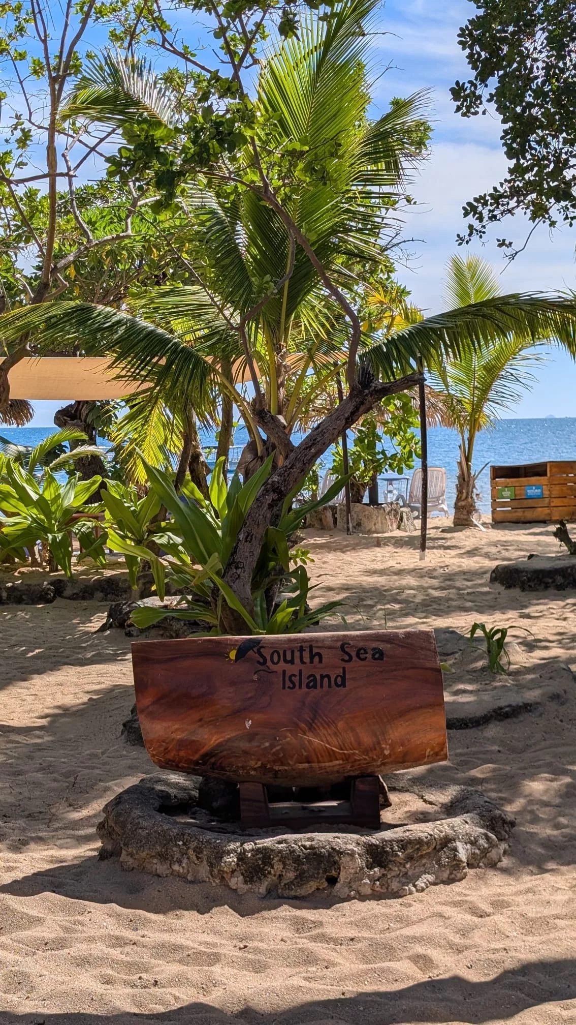 Willkommen auf South Sea Island Traditionelle Trommel auf South Sea Island