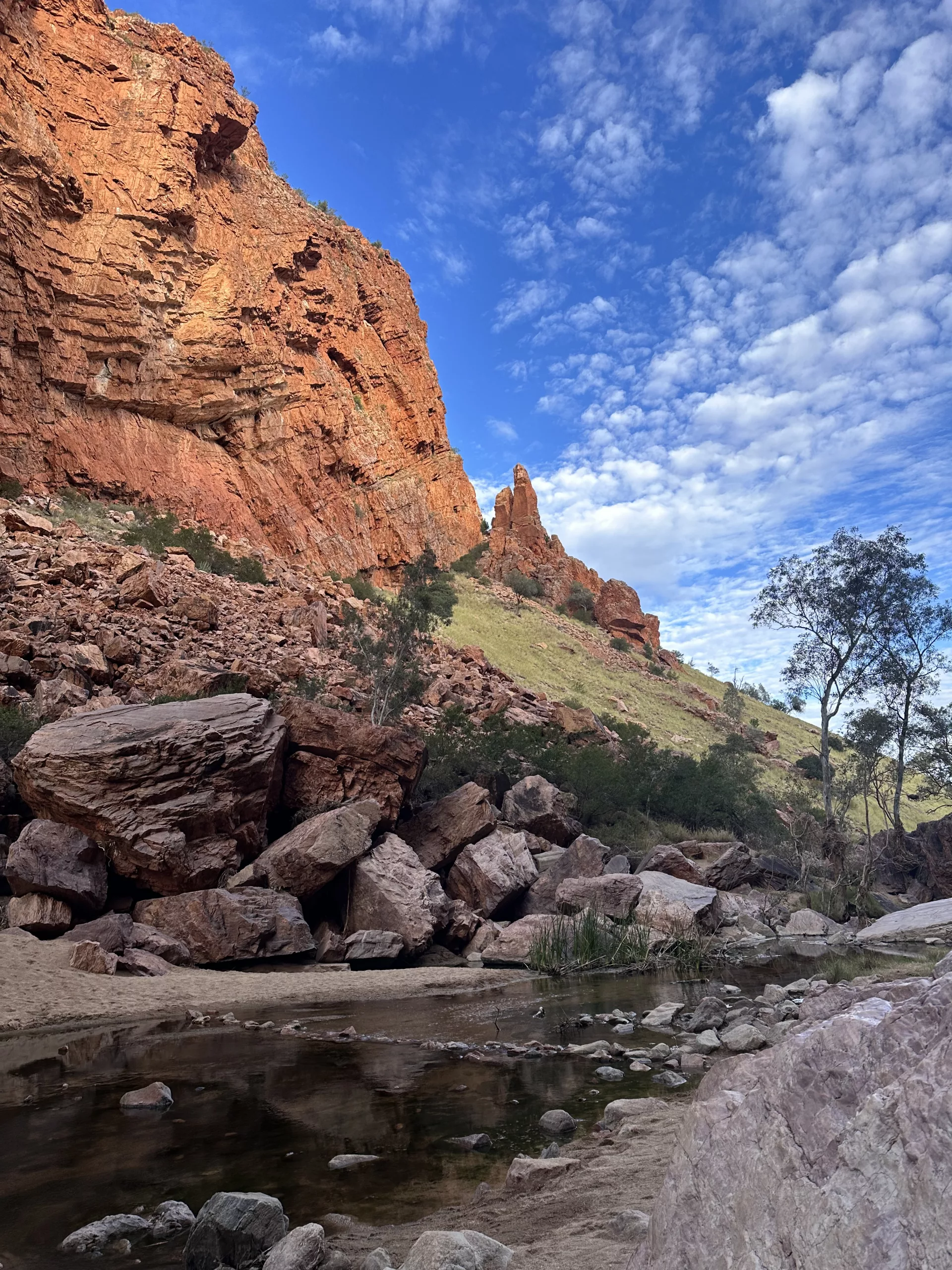 Felsen entlang der Simpsons Gap