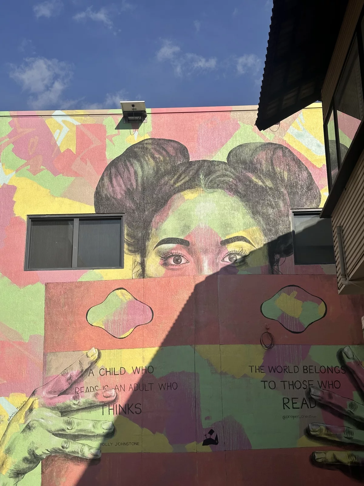 Street Art For the Love of Reading (Miss Polly) Street Art in Darwin
