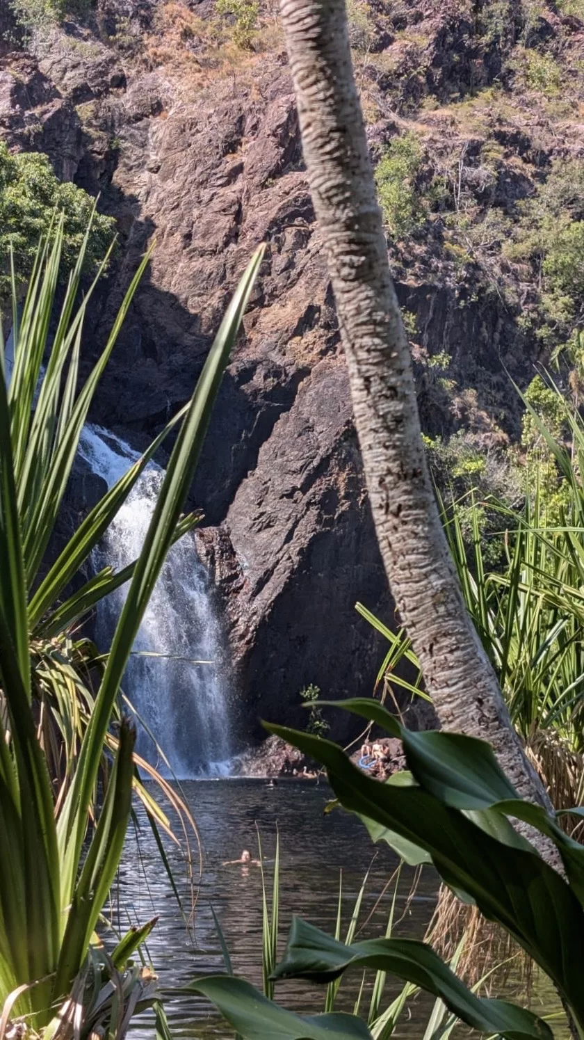 Der größere der beiden Wasserfälle (Dry Season) Wangi Falls Wasserfall
