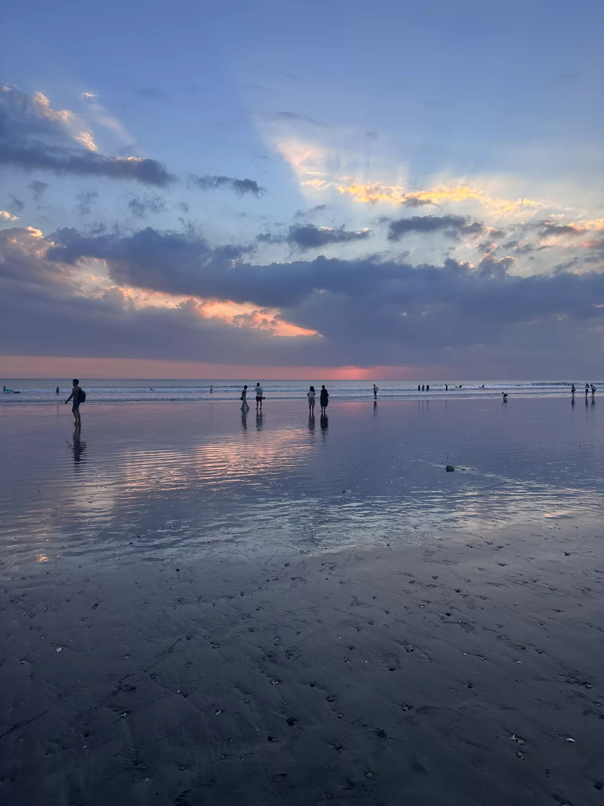 Sonnenuntergang am Kuta Beach