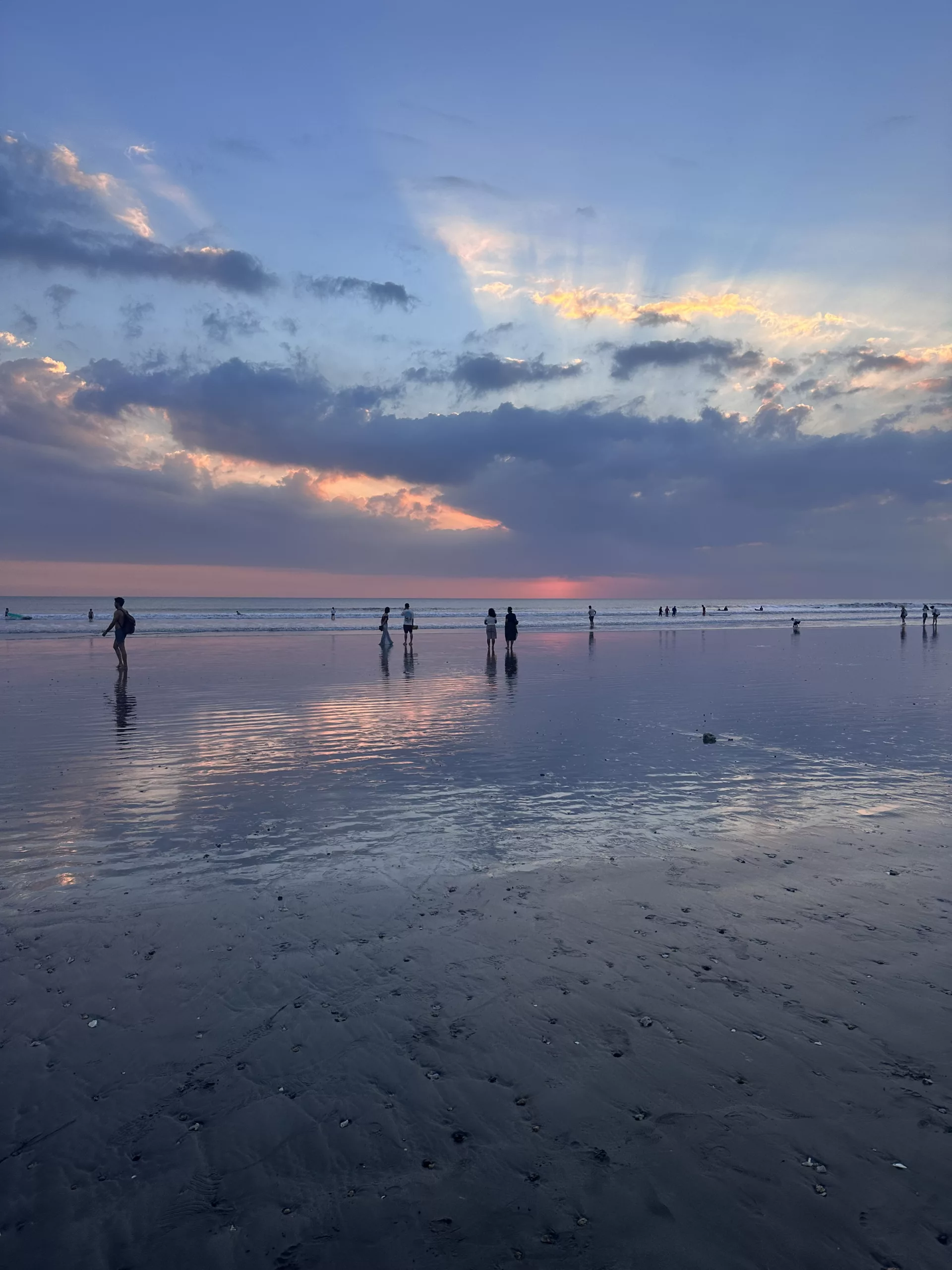 Sonnenuntergang am Kuta Beach