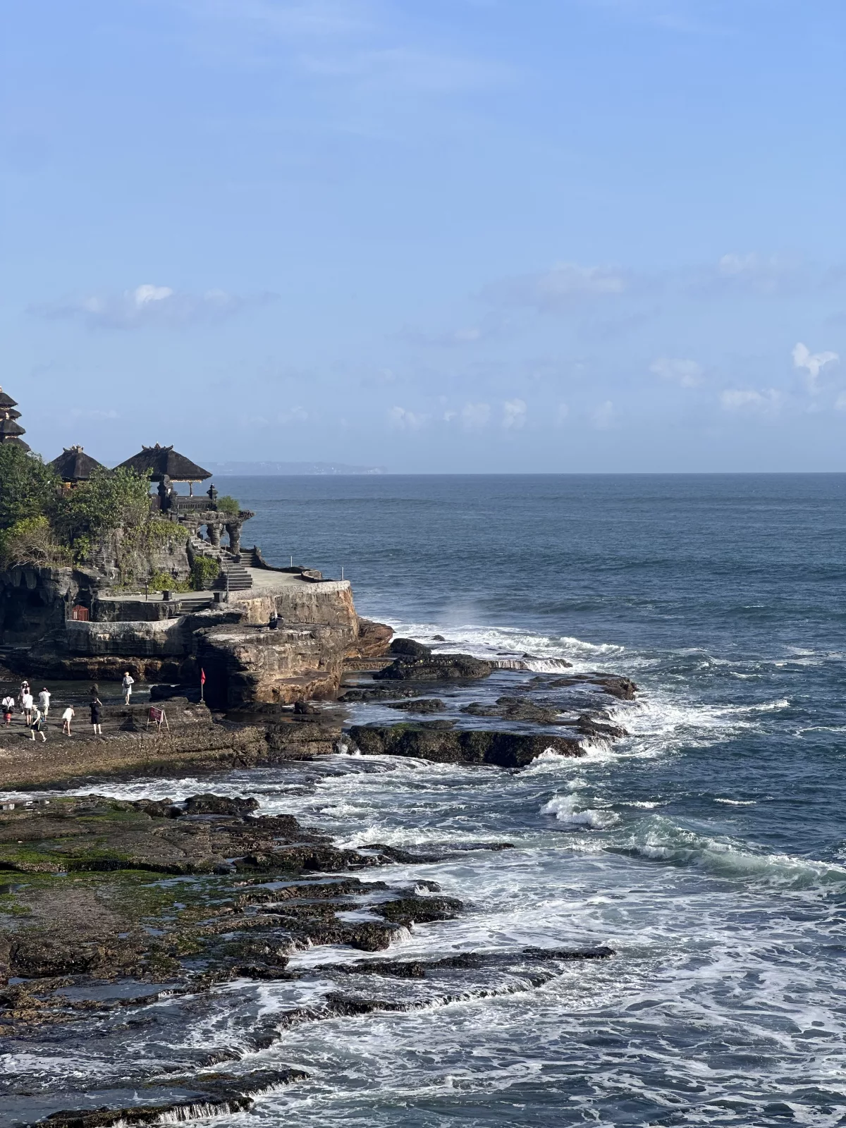 Tempel Tanah Lot auf Bali im Meer