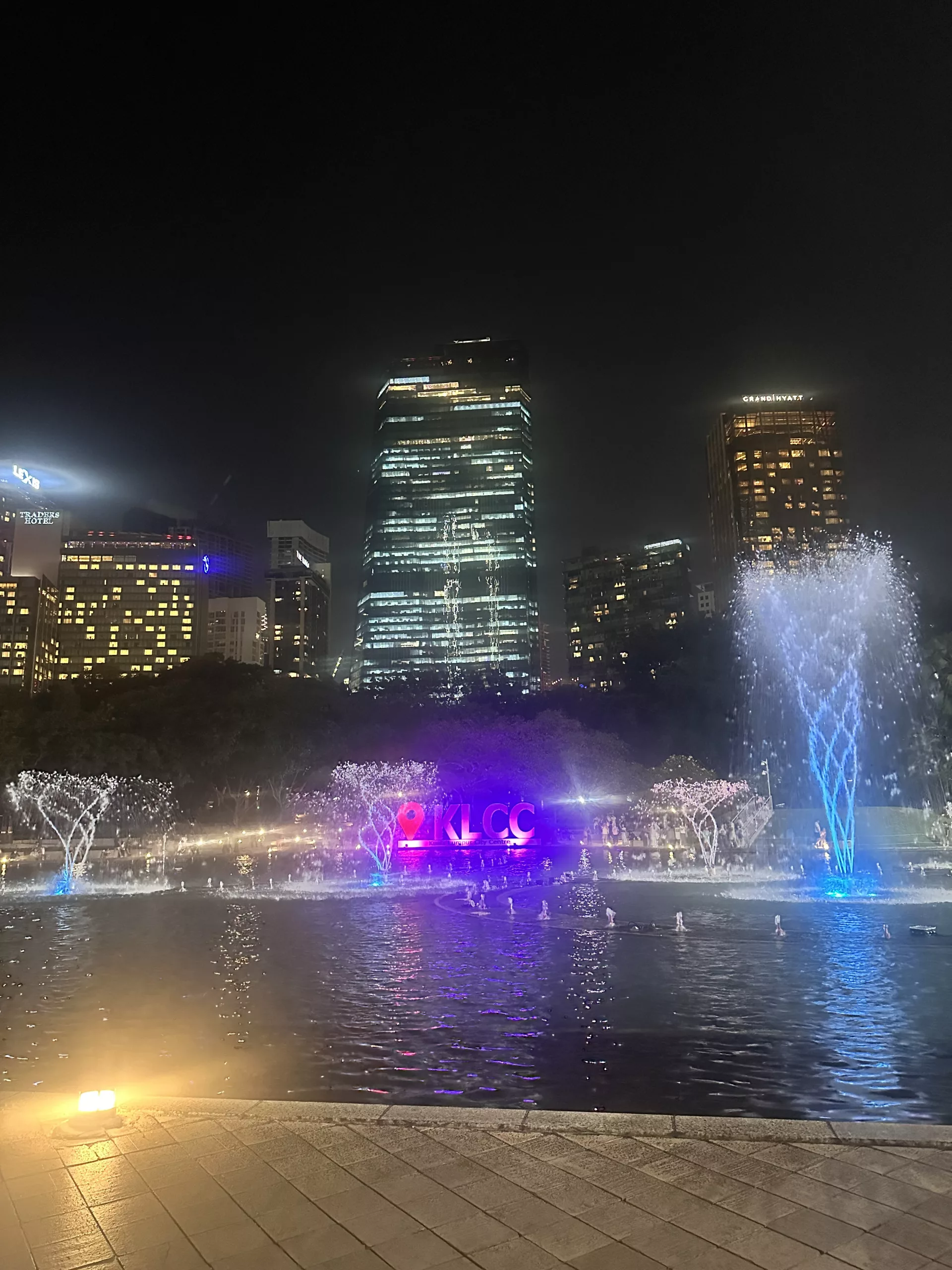 Springbrunnen Show im KLCC Park