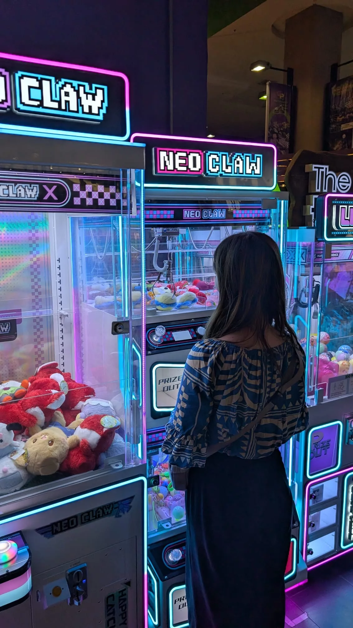 Auch Arcade Games gibt es in der Mall (Gewinnchance aber sehr gering) Arcade Games und Spielautomaten am Berjaja Times Square