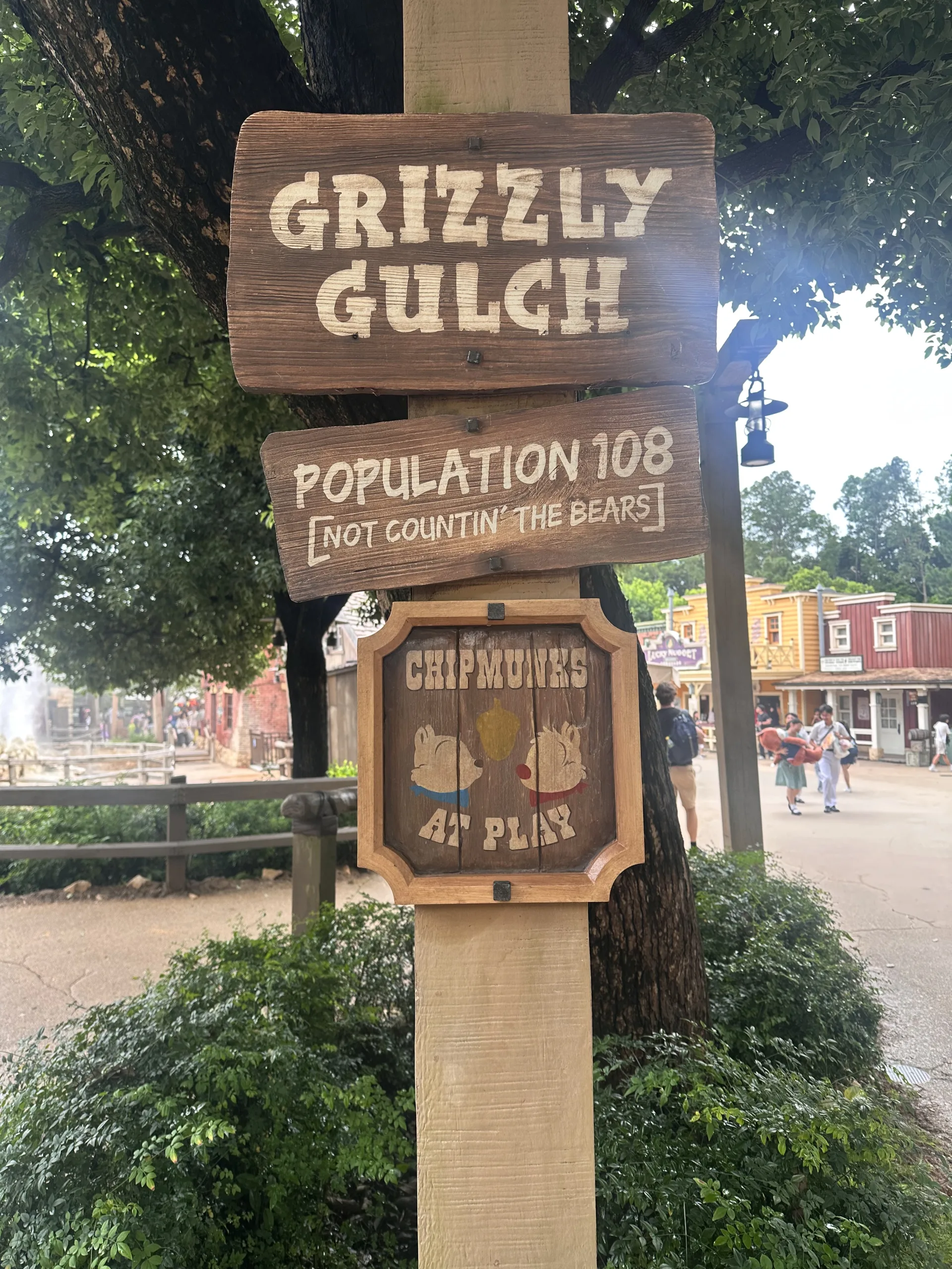 Grizzly Gulch, das Zuhause von Chip und Chap im Disneyland Hongkong
