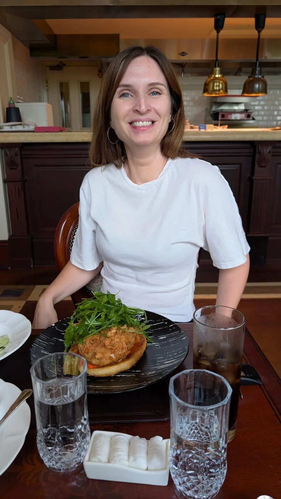 Mittagessen in Walt‘s Café Mittagessen in Walt‘s Café im Disneyhotel Hongkong