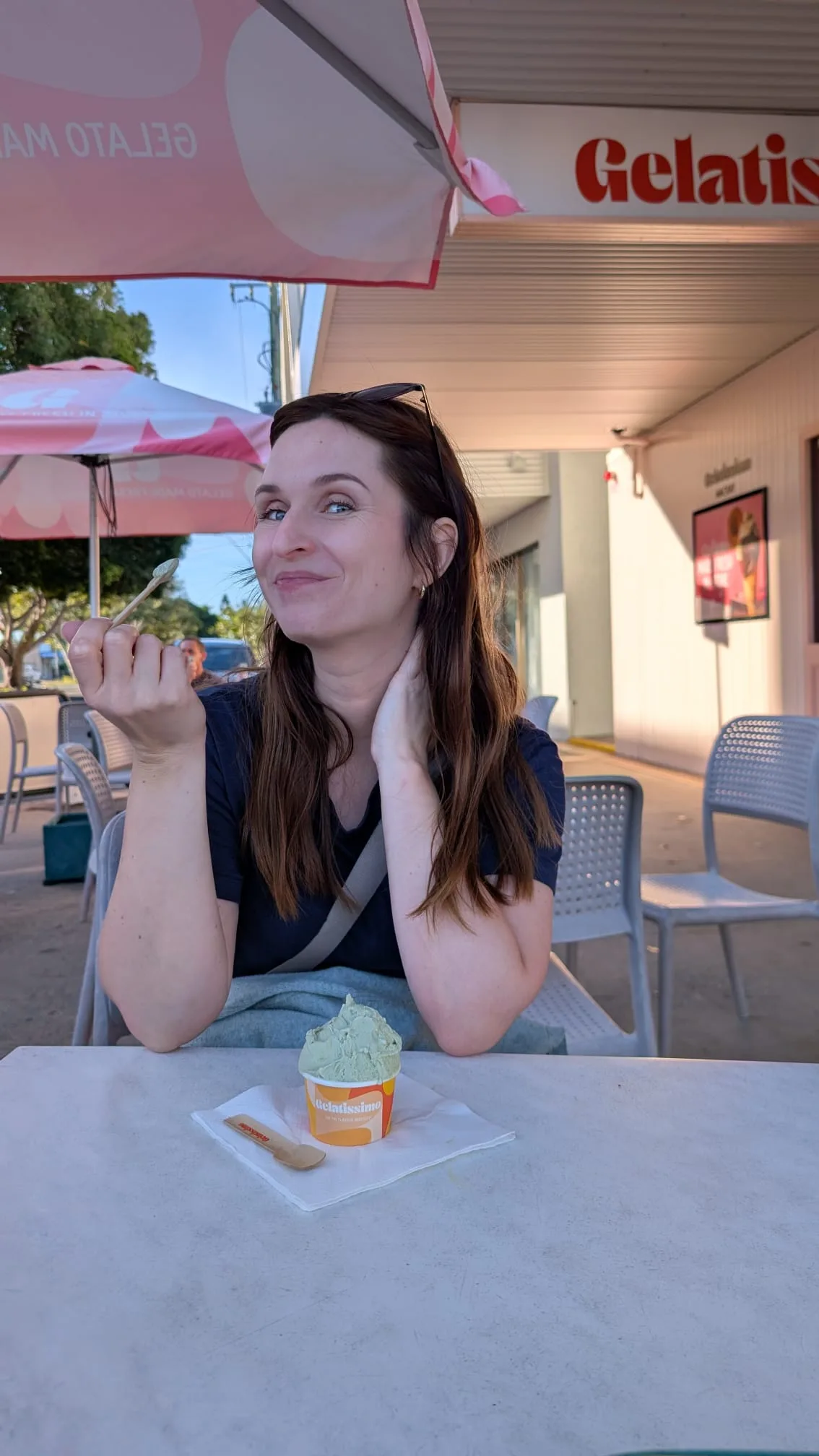Veganes Eis in einer Eisdiele in Australien