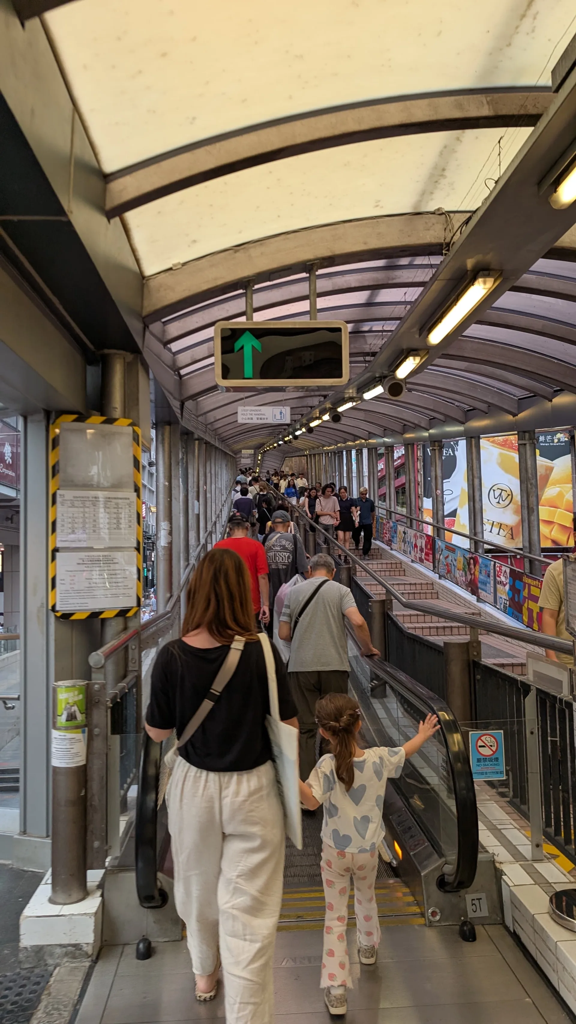 Die Central Mid Levels Escalator in Hongkong